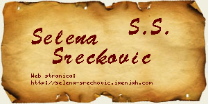 Selena Srećković vizit kartica